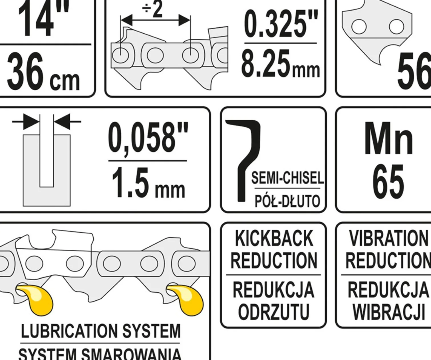 Łańcuch tnący Yato YT-84940