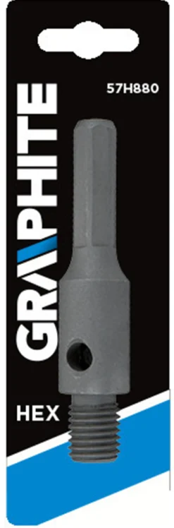 Adapter sześciokątny do otwornic diamentowych Graphite 57H880