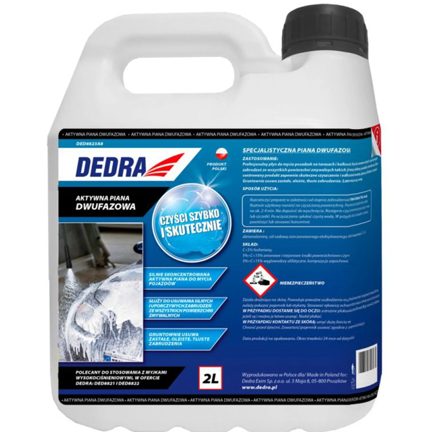 Aktywna piana dwufazowa 2l Dedra DED8823A8