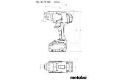 Akumulatorowa opalarka Metabo HG 18 LTX 500