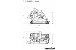 Akumulatorowa zagłębiarka Metabo KT 18 LTX 66 BL