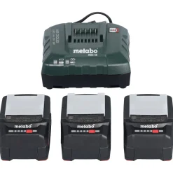 Akumulator 18V 4.0Ah (3szt.) + ładowarka Metabo 685049000