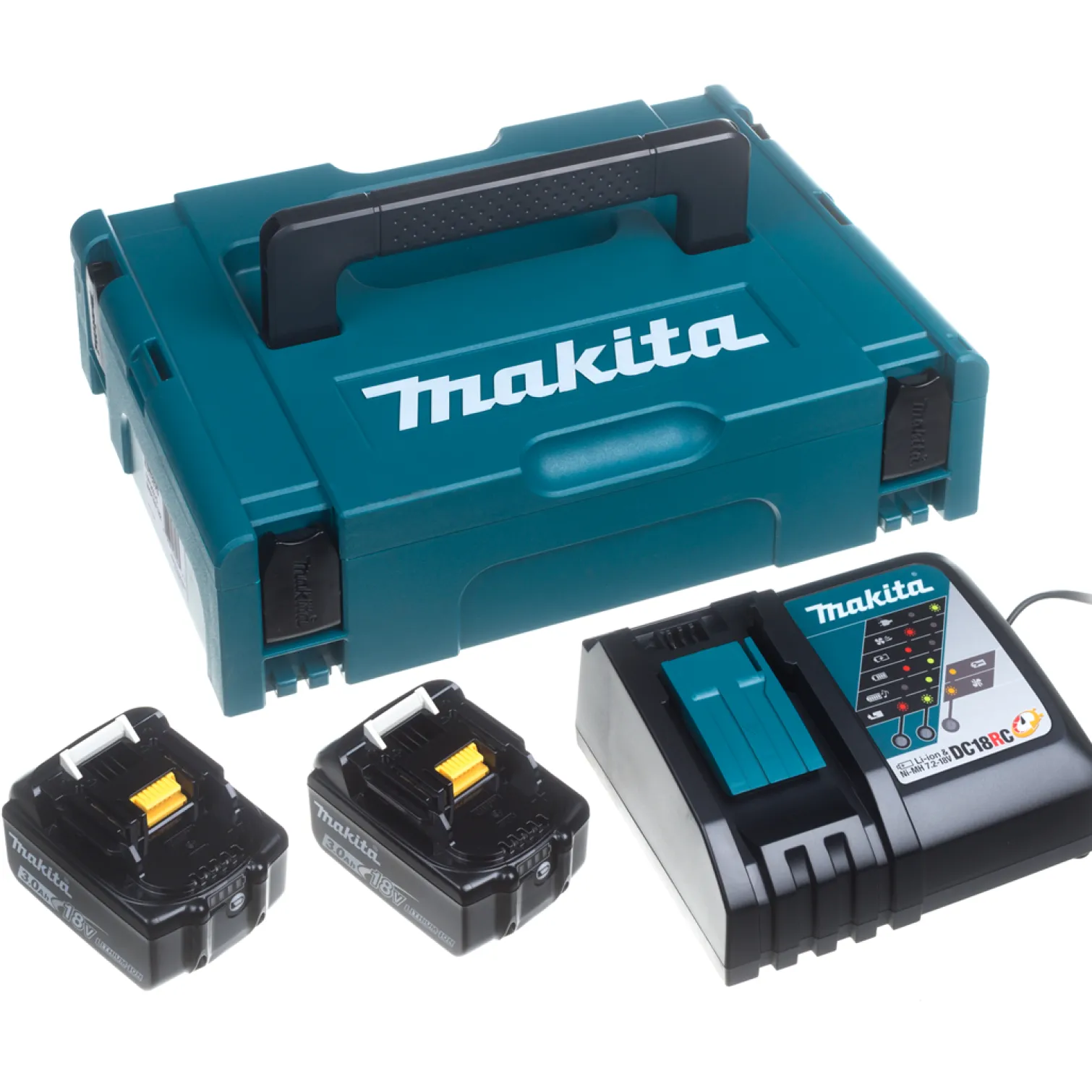 Akumulatory 18V 3,0Ah (x2) i ładowarka Makita 197952-5
