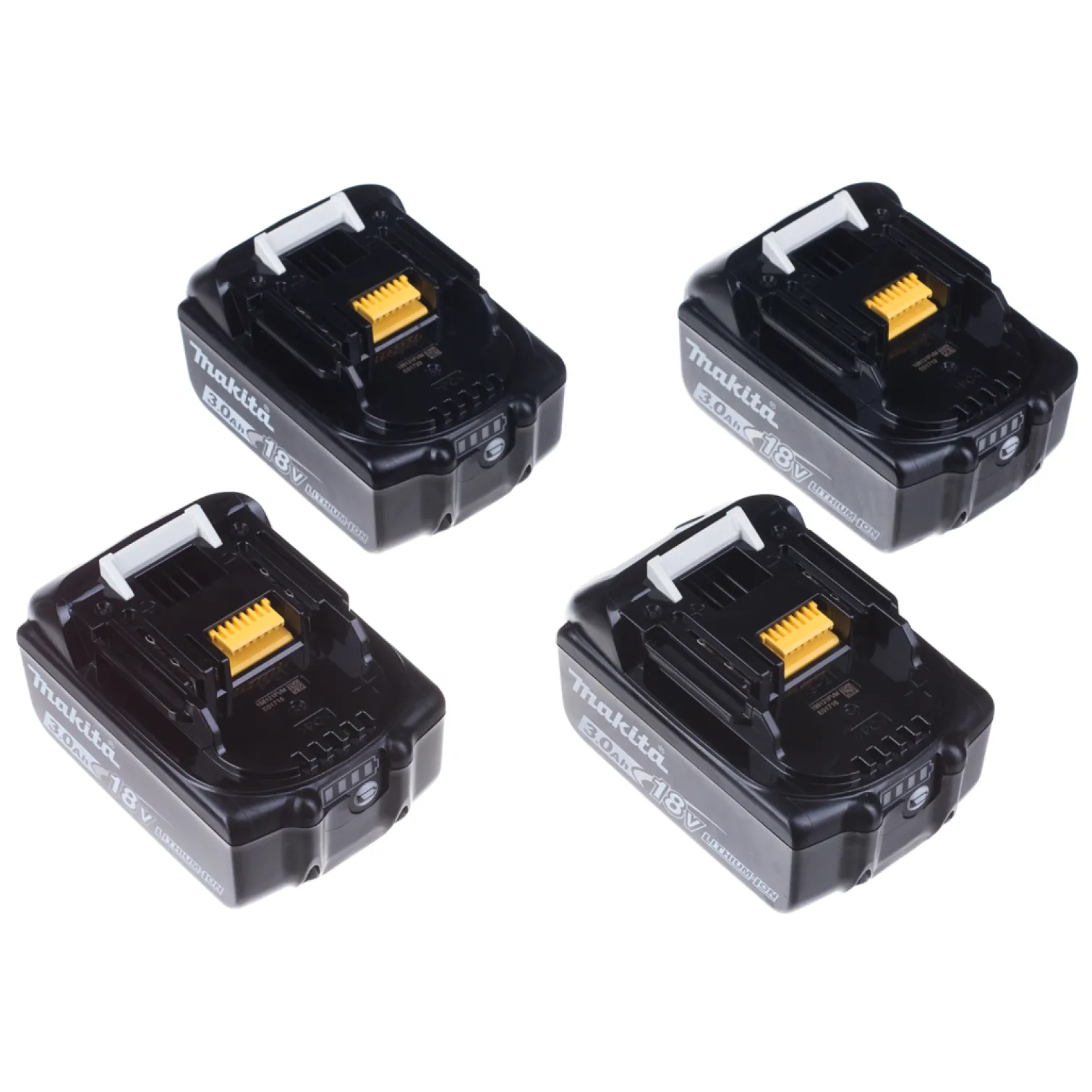 Akumulatory 18V 3,0Ah x4 i ładowarka Makita BL1830+DC18RD