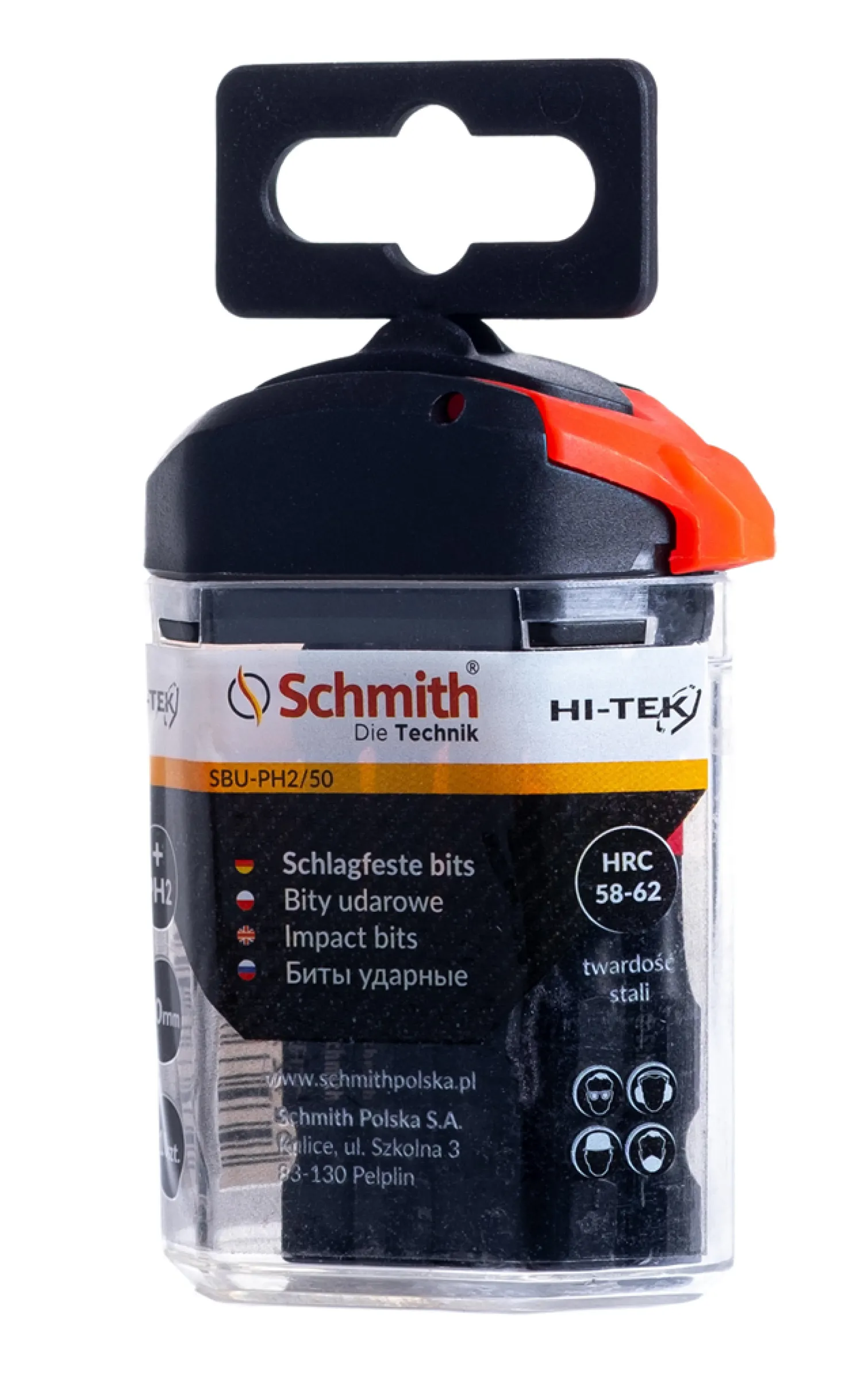 Bity udarowe PH2 50mm HI-TEK, 10szt. Schmith SBU-PH2/50