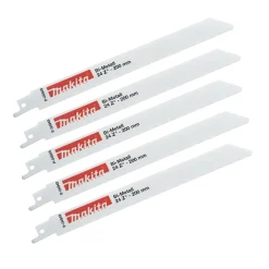 Brzeszczot do pił posuwowych bimetalowy 200 mm, 24 zęby/cal, 5 sztuk Makita p-04949
