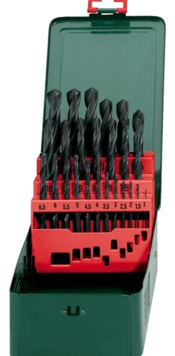 25-częściowy, promocyjny zestaw wierteł HSS-R Metabo 627152000