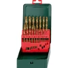 19-częściowy, promocyjny zestaw wierteł HSS-TIN Metabo 627156000