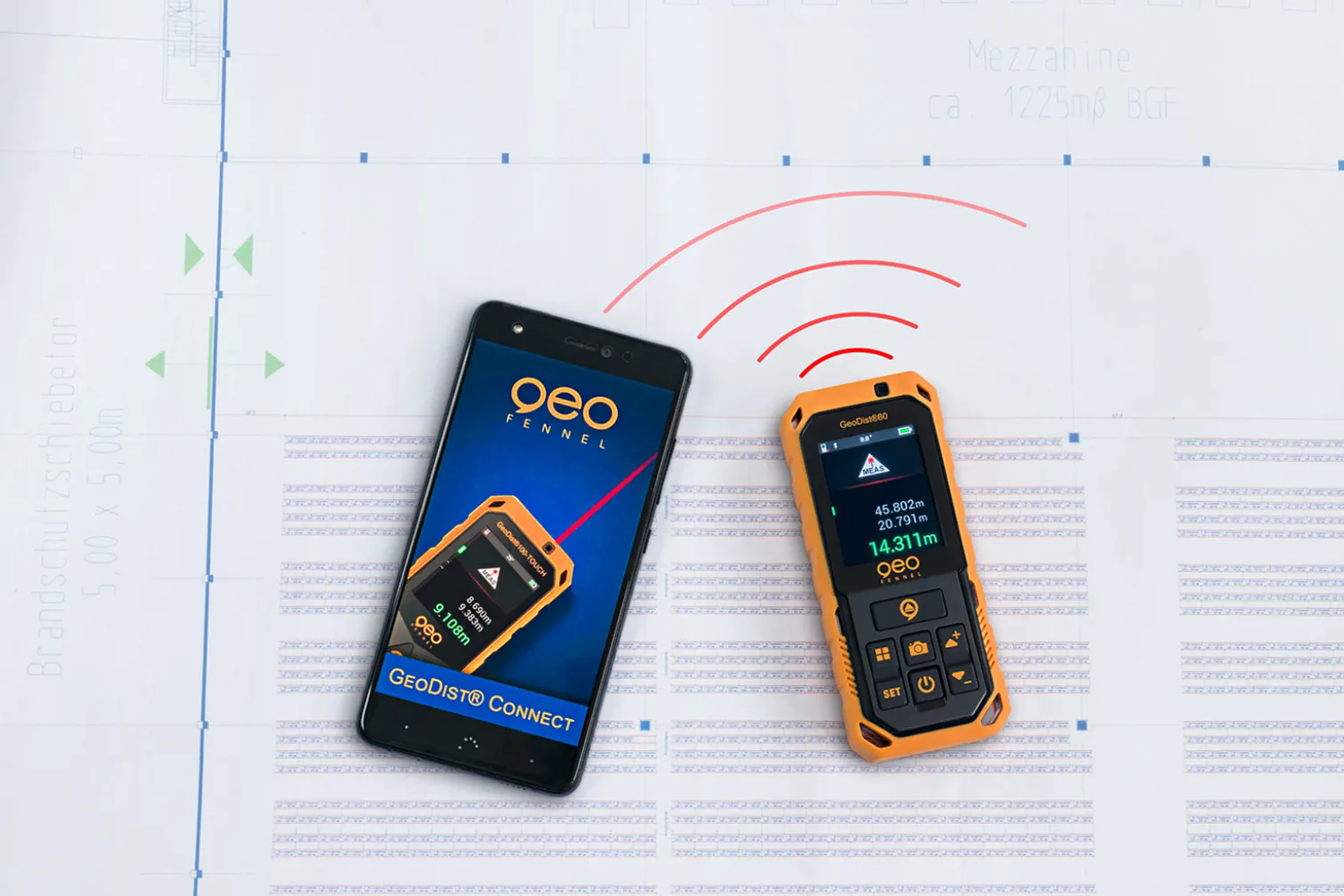 Dalmierz laserowy z kamerą i Bluetooth Geo-Fennel GeoDist80