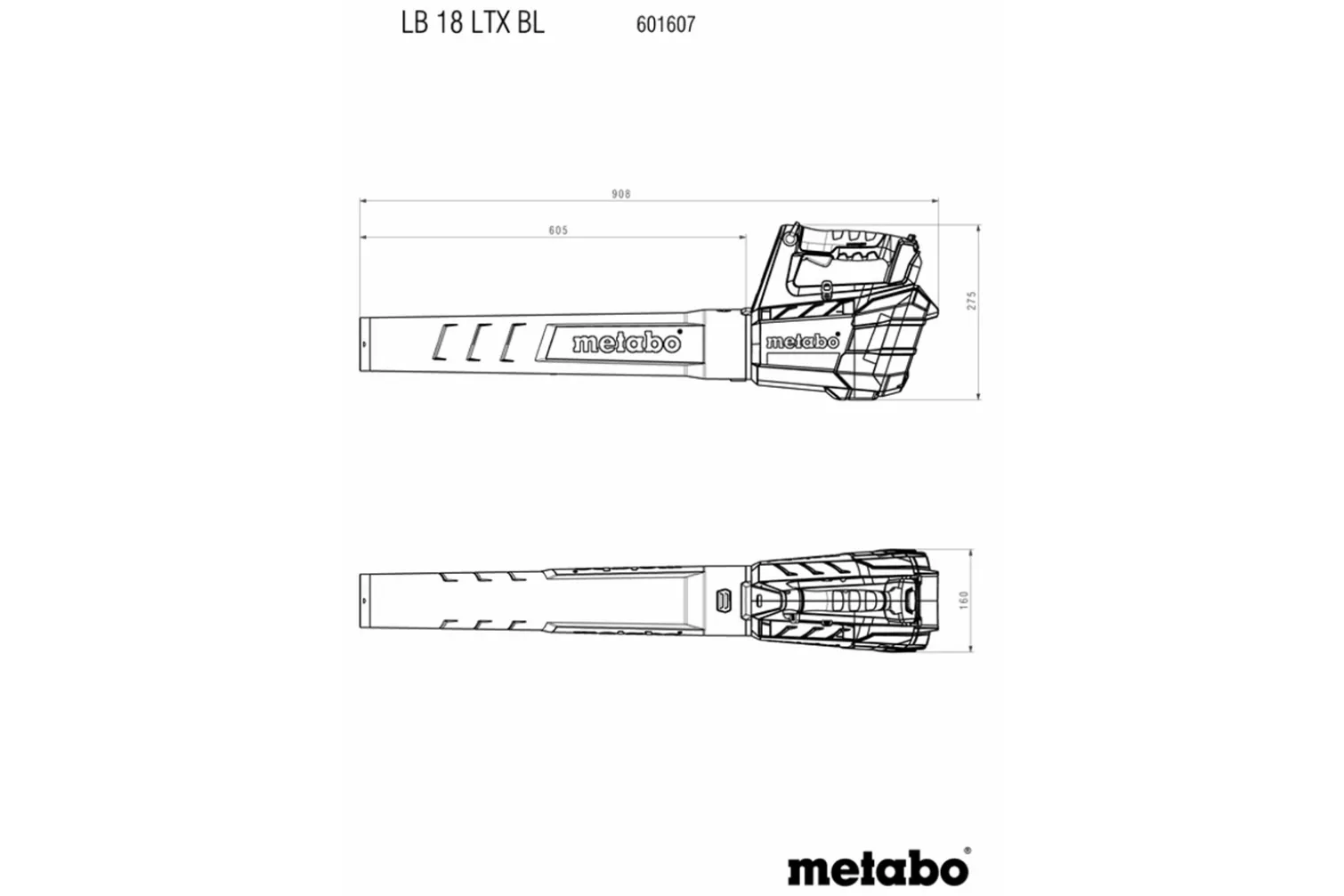 Dmuchawa do liści Metabo LB18 LTX BL