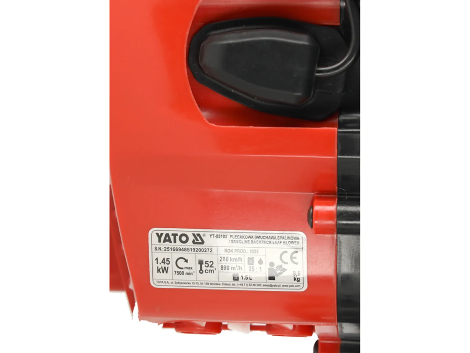 Dmuchawa plecakowa Yato YT-85192