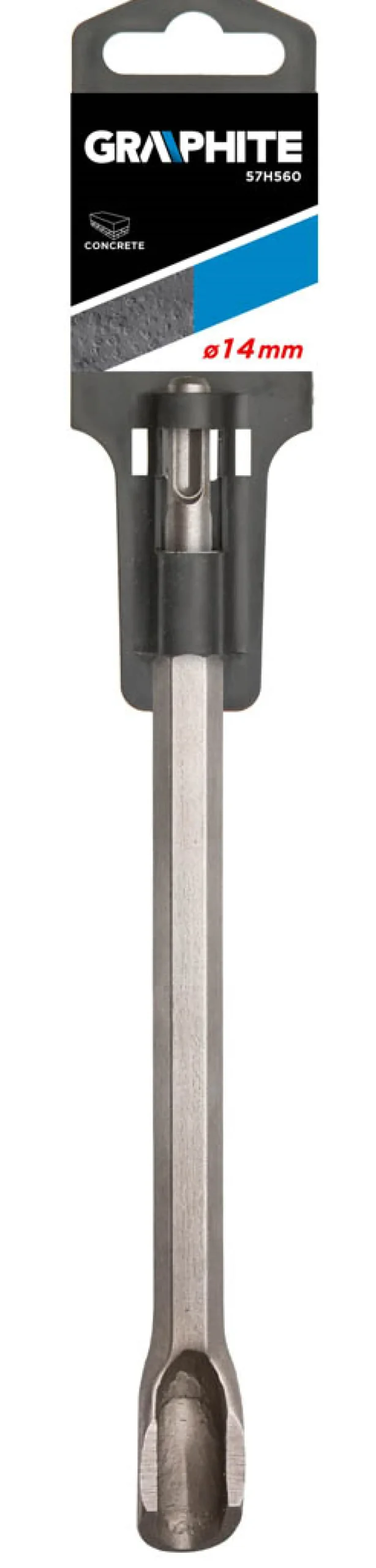 Dłuto SDS Plus 22x14x250mm, typ U Graphite 57H560