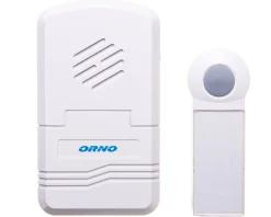 Dzwonek bezprzewodowy DISCO DC, bateryjny z learning system, biały Orno OR-DB-KH-122