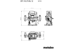 Frezarka górnowrzecionowa Metabo OFV 18 LTX BL 12