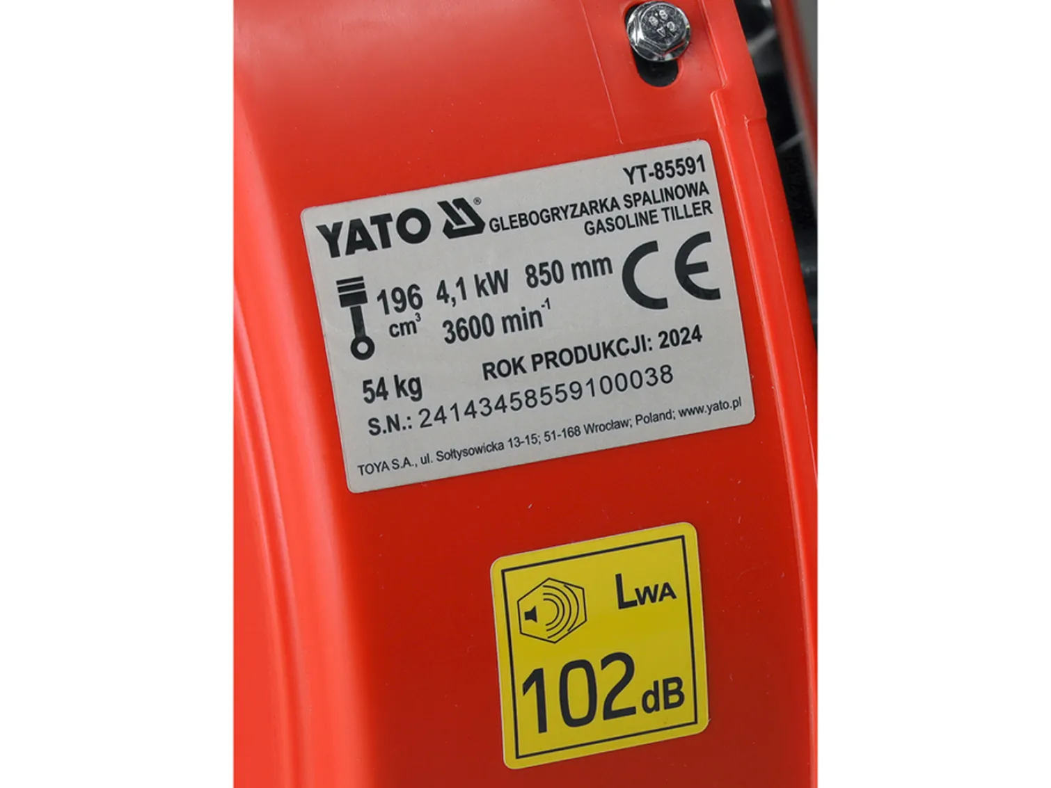 Glebogryzarka spalinowa Yato YT-85591