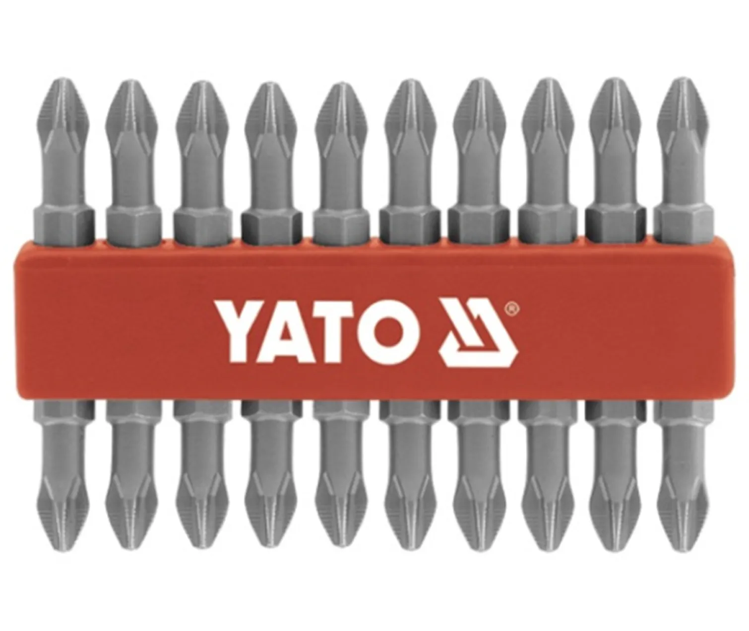 Groty obustronny do wkrętarki 10 sztuk PH2 x 65 Yato YT-0481