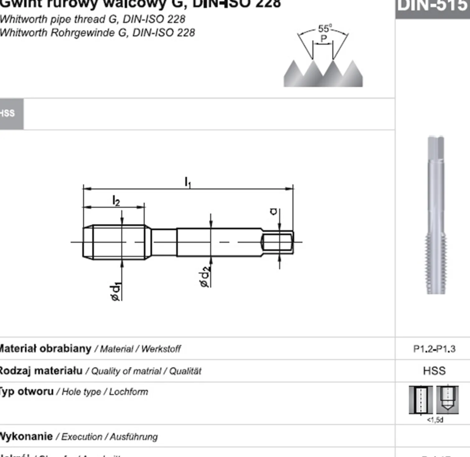 Gwintownik maszynowy Fanar 8288