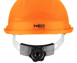 Hełm przemysłowy z paskiem podbródkowym, pomarańczowy Neo 97-225