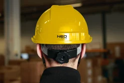 Hełm przemysłowy z paskiem podbródkowym, żółty Neo 97-220