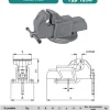 Imadło ślusarskie 1250-125L stałe Bison S.A. 5907412038100