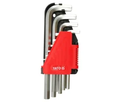 Klucze Hex 10 części 2-12 mm CR-V Yato YT-0508