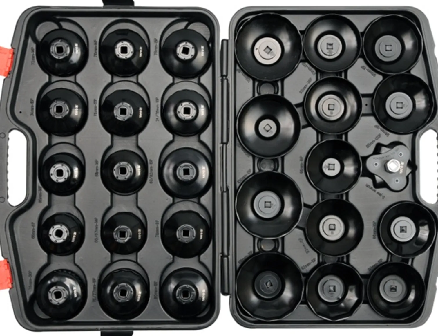 Klucze nasadowe do filtrów oleju 30-częściowy Yato YT-0596