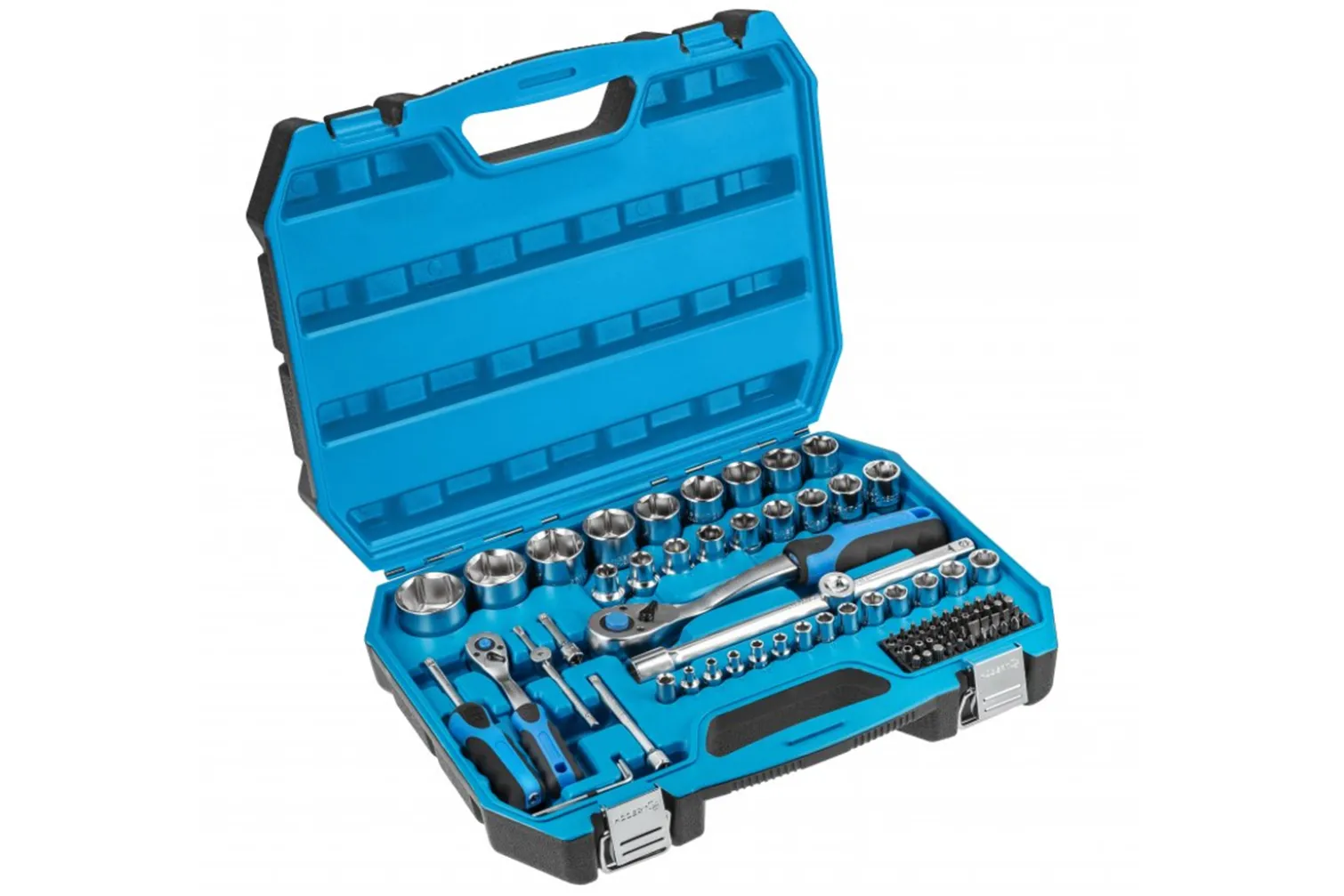 Klucze nasadowe 1/4″ i 1/2″, zestaw 89 elementów Högert HT1R424