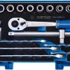 Klucze nasadowe 1/2" 6-kątne, zestaw 24 elementów King Tony 4524MRV05