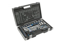 Klucze nasadowe spline 1/4” i 1/2”, zestaw 60 elementów Högert HT1R470