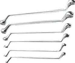 Klucze oczkowe odgięte 6-17mm, zestaw 6szt. Top Tools 35D455