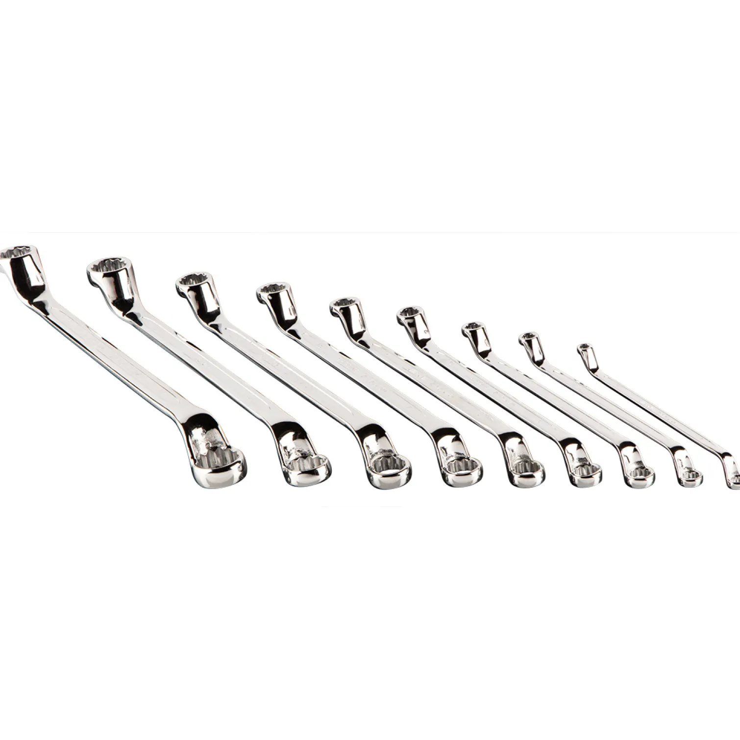 Klucze oczkowe odgięte 6-32mm, zestaw 12szt. Neo 09-952