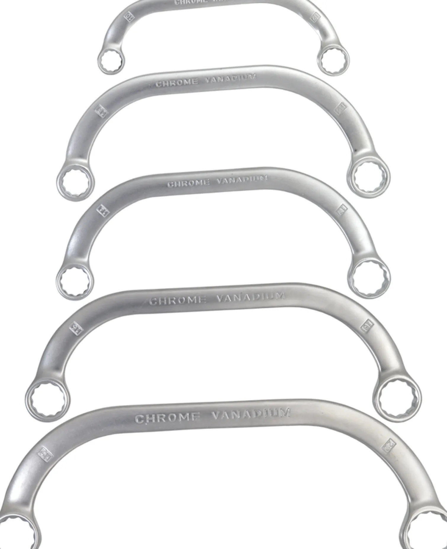 Klucze oczkowe wygięte 9-22mm, zestaw 5szt. Neo 09-176