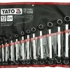 Klucze oczkowo-odgięte 6-32 mm 12 sztuk Yato YT-0398