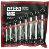 Klucze oczkowo-odgięte 6-22 mm 8 sztuk Yato YT-0396