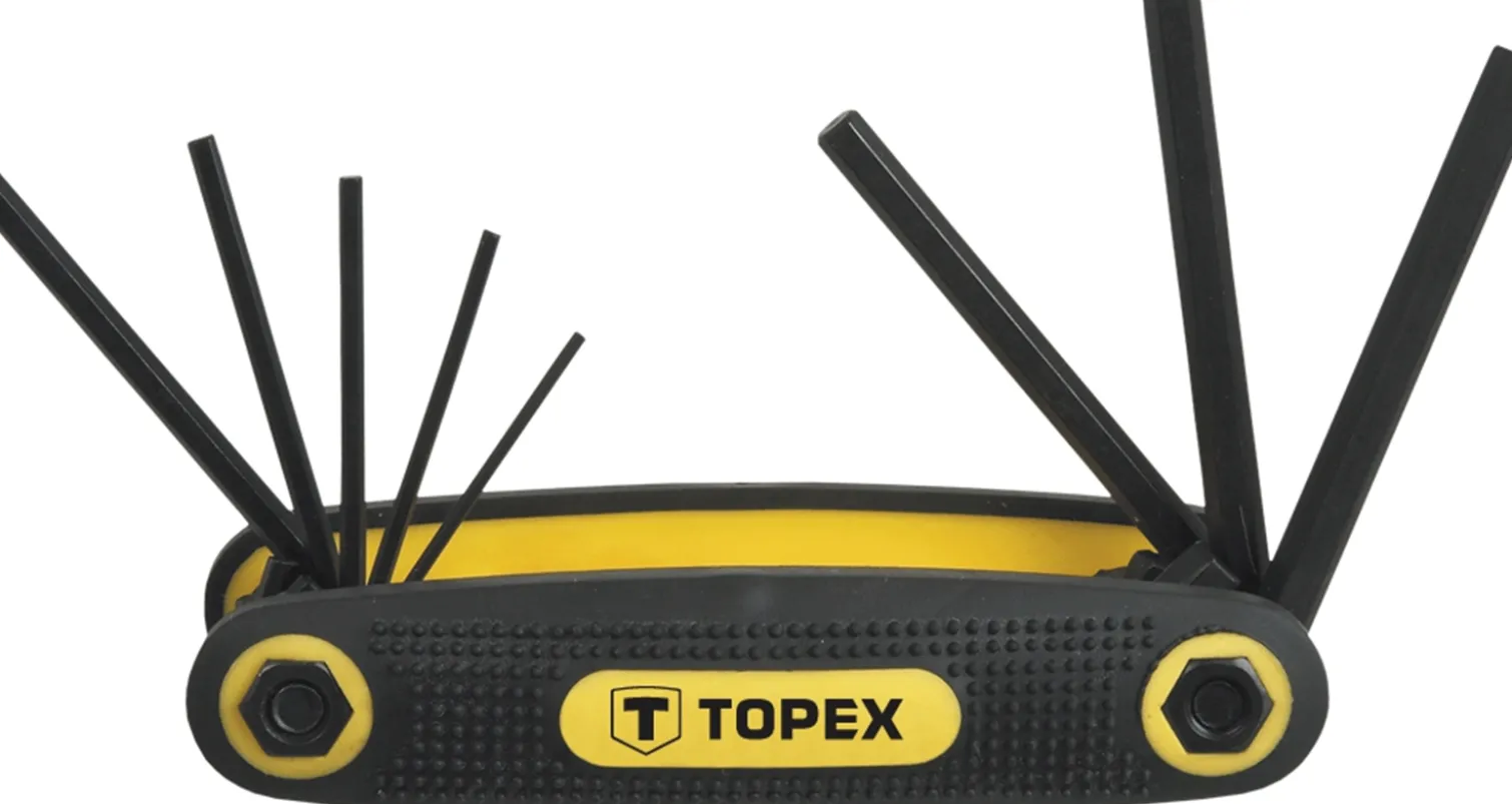 Klucze sześciokątne 1.5-6mm, zestaw 8szt. Topex 35D958