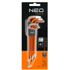 Klucze sześciokątne 1.5-6mm, zestaw 7szt. Neo 09-517