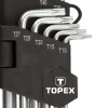 Klucze Torx T10-T50, 9szt. Topex 35D960