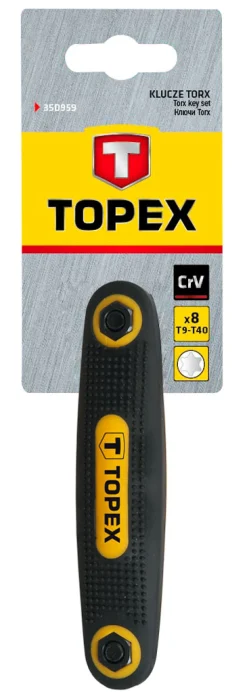 Klucze Torx T9-T40, zestaw 8szt. Topex 35D959