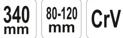 Klucz hakowy 340mm Yato YT-01678
