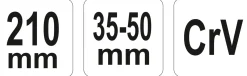Klucz hakowy 210mm Yato YT-01676