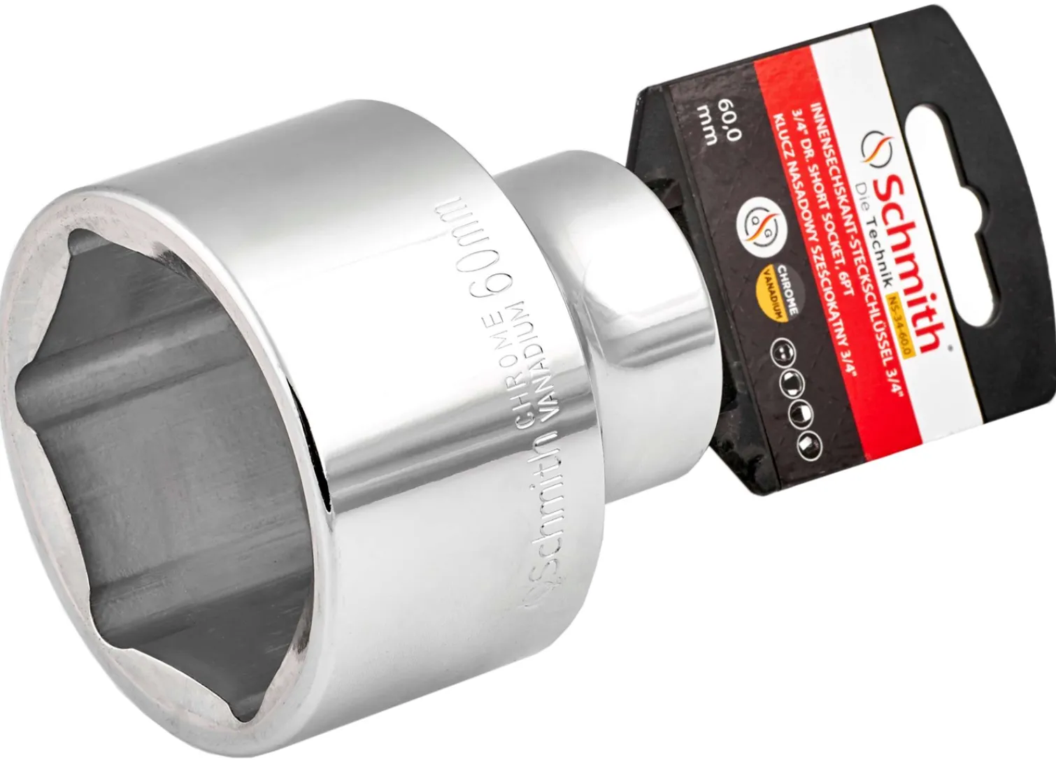 Klucz nasadowy sześciokątny 3/4" 46mm Schmith NS-34-46