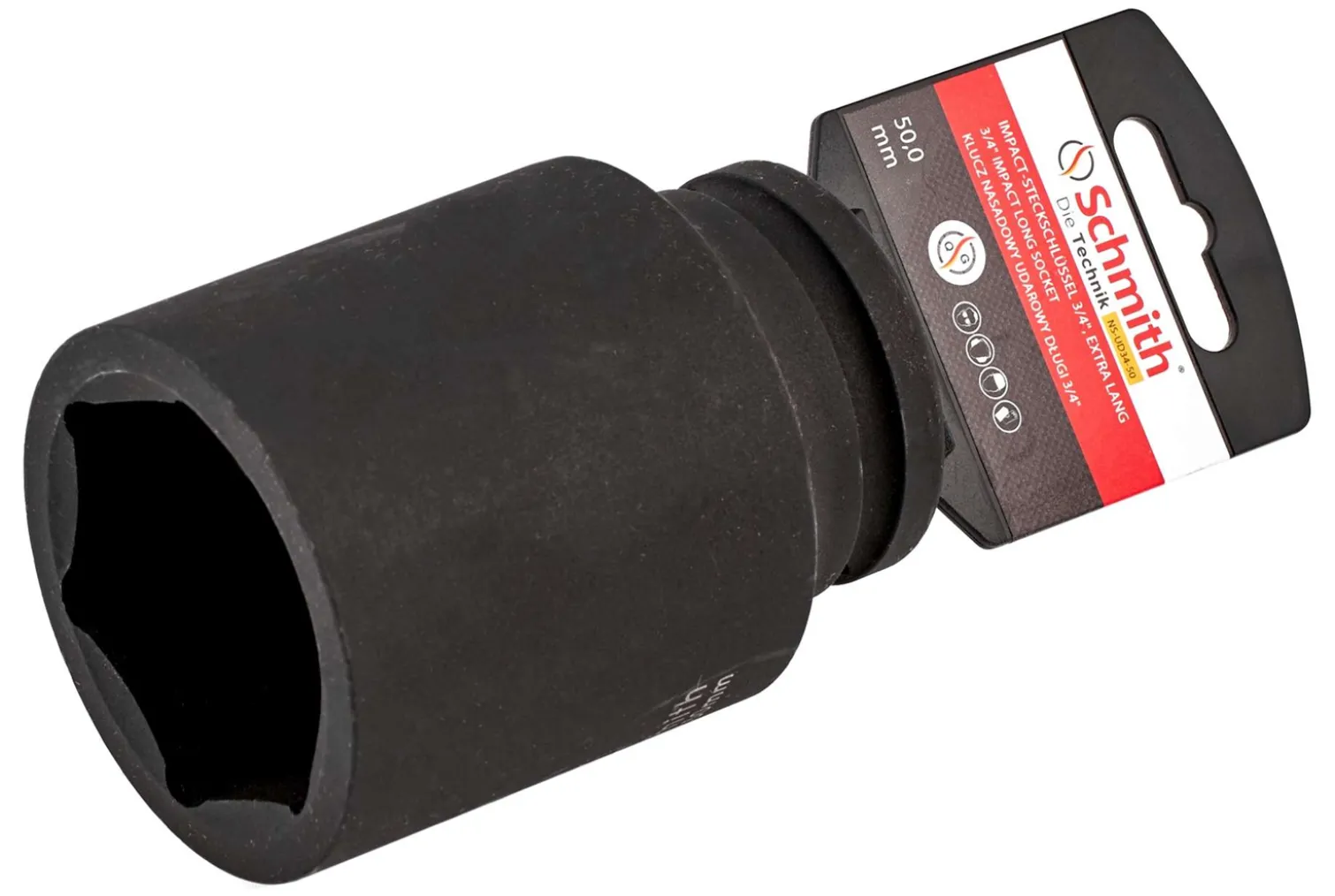 Klucz nasadowy udarowy długi 3/4" 24mm Schmith NS-UD34-24
