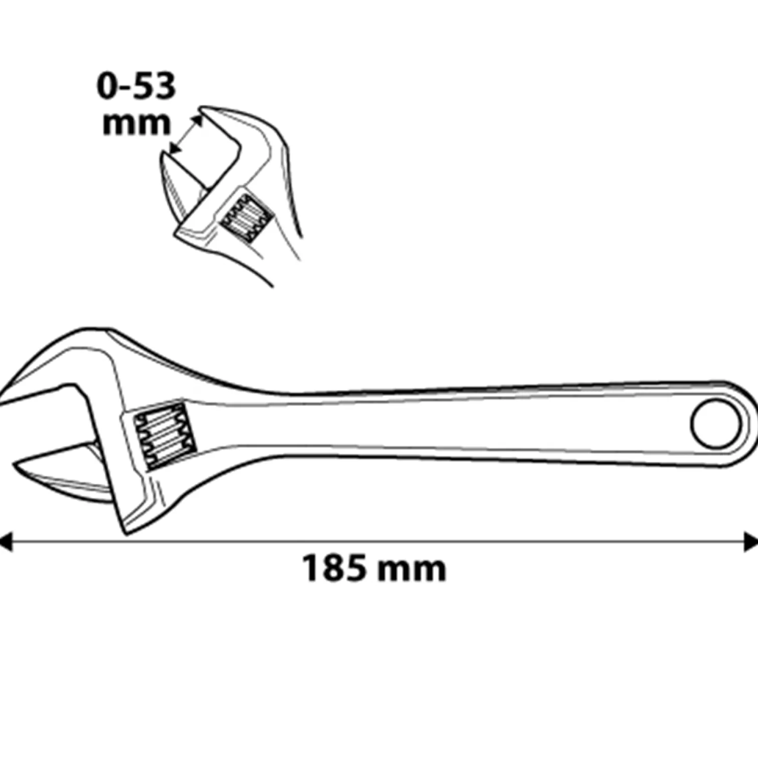 Klucz nastawny krótki Neo 03-022