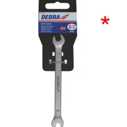 Klucz płaski CrV 21 x 23 mm z przywieszką Dedra 1480P