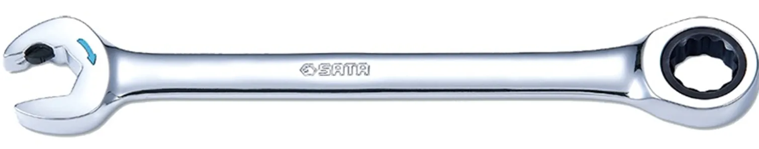 Klucz płasko-oczkowy z podwójną grzechotką 18mm Sata ST43614