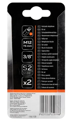 Końcówka Spline M12 x 75mm, S2 x 2szt. Neo 10-910