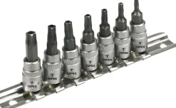 Końcówki Torx na nasadce, zestaw 7szt. Topex 39D378