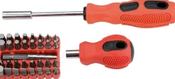 Końcówki wkrętakowe z uchwytami, zestaw 35szt. Top Tools 39D456
