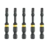 Końcówki wkrętarskie EXTREME IMPACT Torsion T15/50mm, 5szt. DeWalt DT7394T