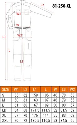 Kombinezon roboczy, rozmiar XL/56 Neo 81-250-XL